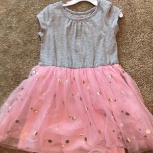 Sweet gray and pink dress- Girls 5T $9